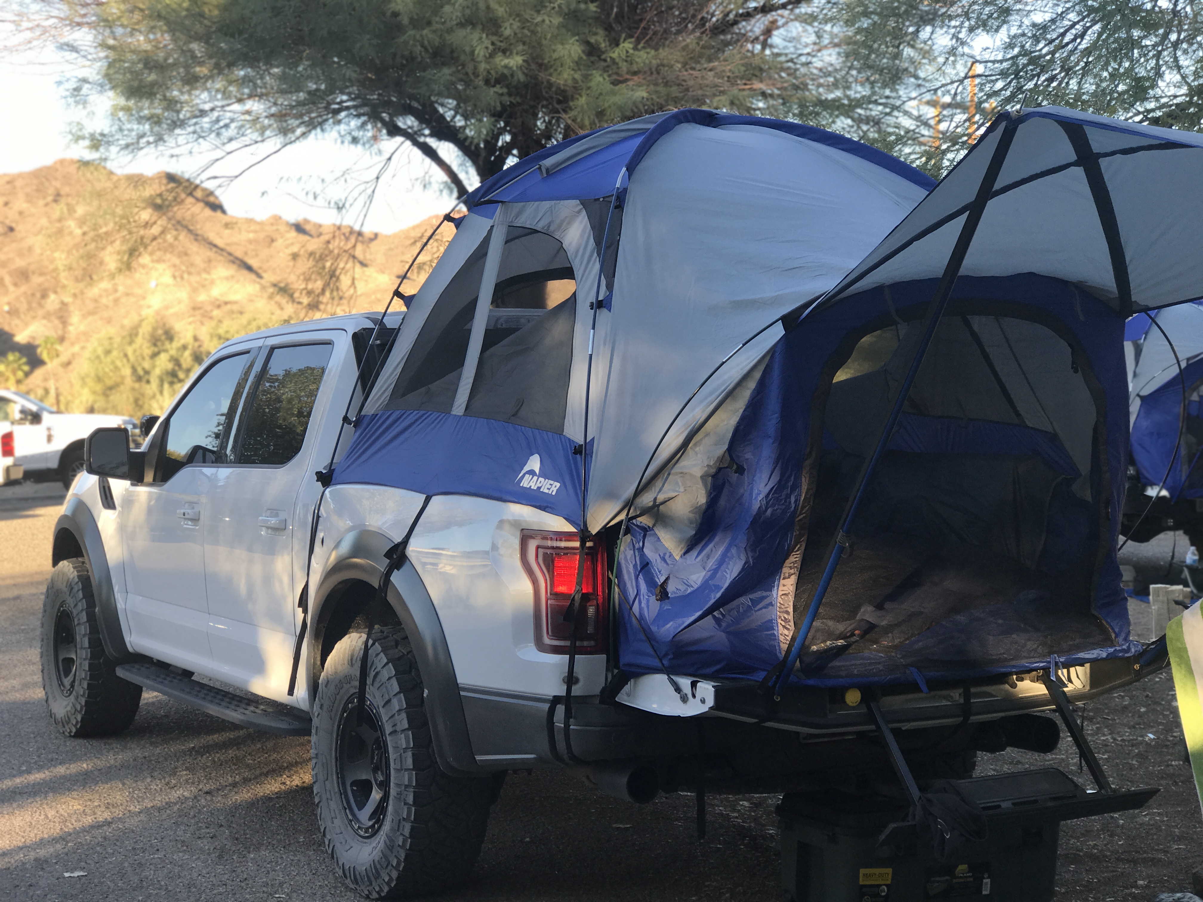 Ford raptor with Napier tent The Dunshies